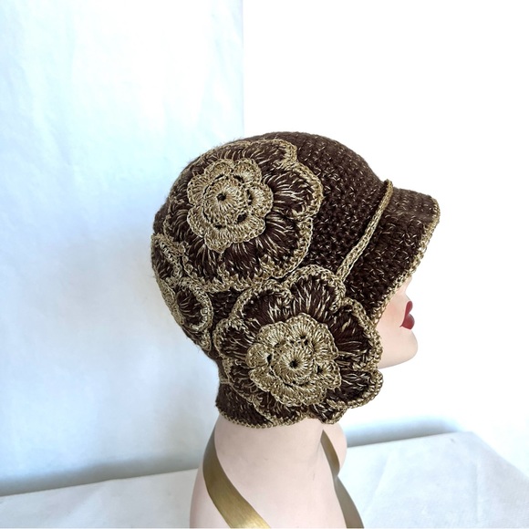 Roman Keflay Hand Crochet 20,s Flapper Style Hat main image 14